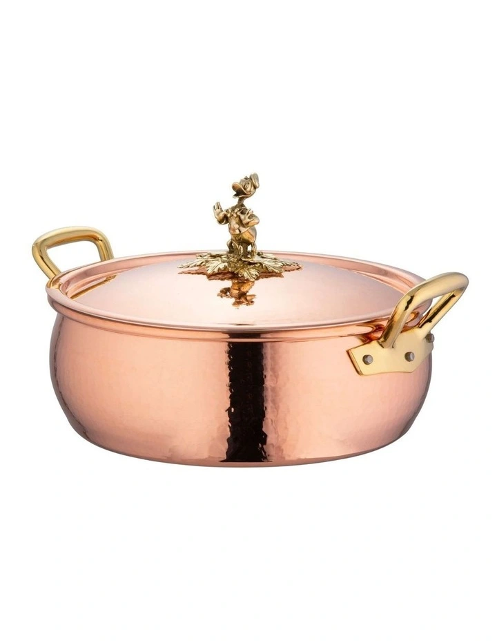 Disney Copper Covered Brasier Donald 28cm/6L in Copper image 1