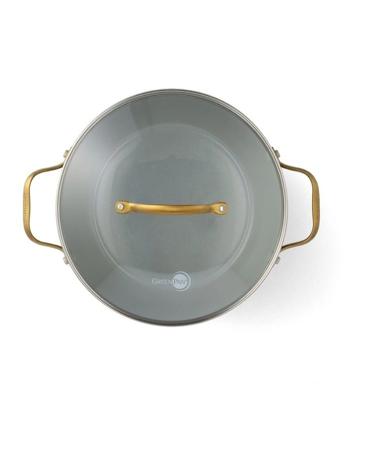 Padova Covered 24cm Casserole Smokey Sky Blue PFAS-free ceramic non-stick image 3