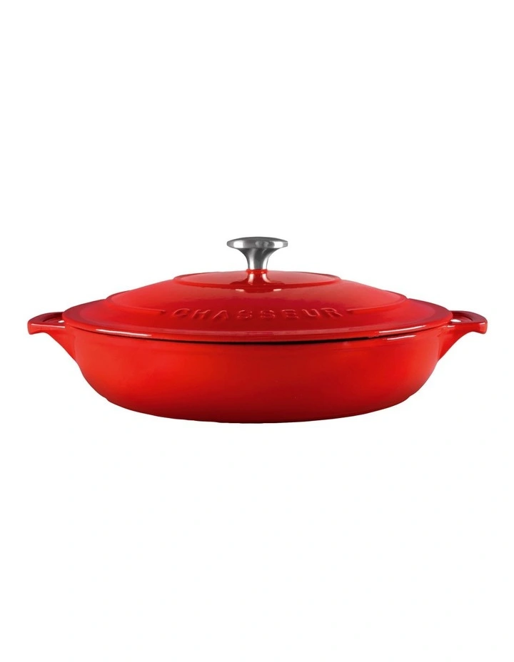 Low Round Casserole 30cm/2.5L in Red image 3