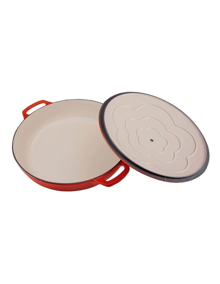 Low Round Casserole 30cm/2.5L in Red image 4