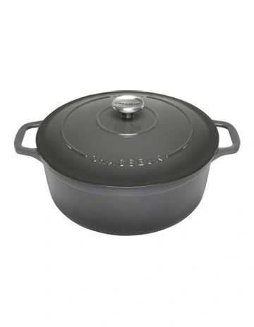 Round French Oven 24cm/4L in Caviar
