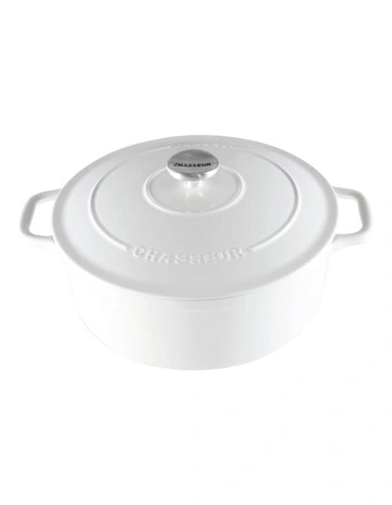 Round French Oven 26cm/5L in Brilliant White