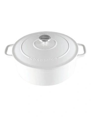 Round French Oven 28cm/6.1L in Brilliant White