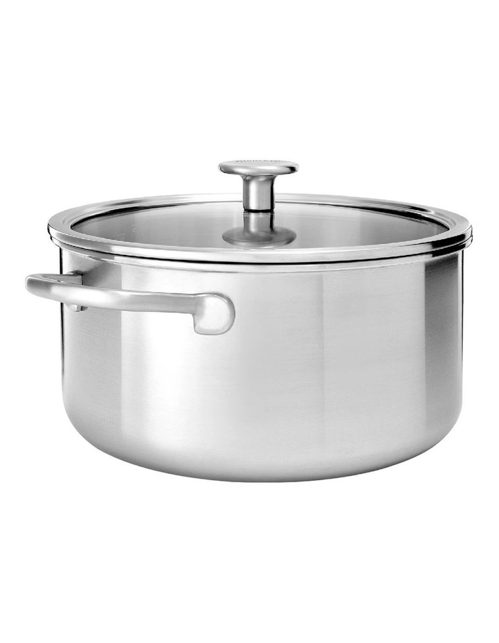 Triply Stainless Steel Casserole 24cm/4.91L in Silver image 1