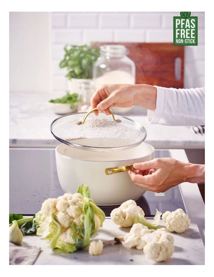 Padova Casserole 24cm/4.71L PFAS-free ceramic non-stick in Cream image 2