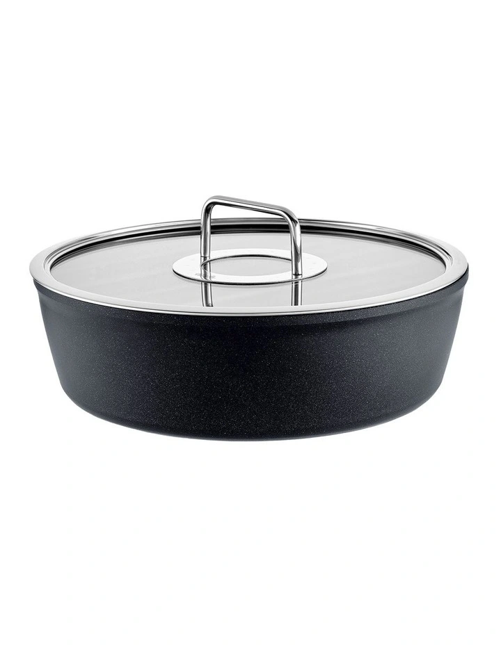 Casserole With Glass Lid 28cm in Grey image 1