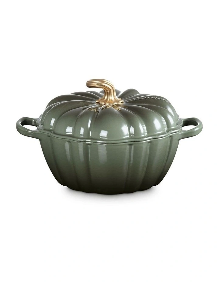 Pumpkin Cast Iron Cocotte 24cm Thyme image 2
