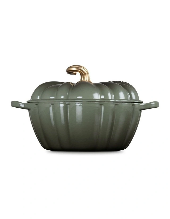 Pumpkin Cast Iron Cocotte 24cm Thyme image 6