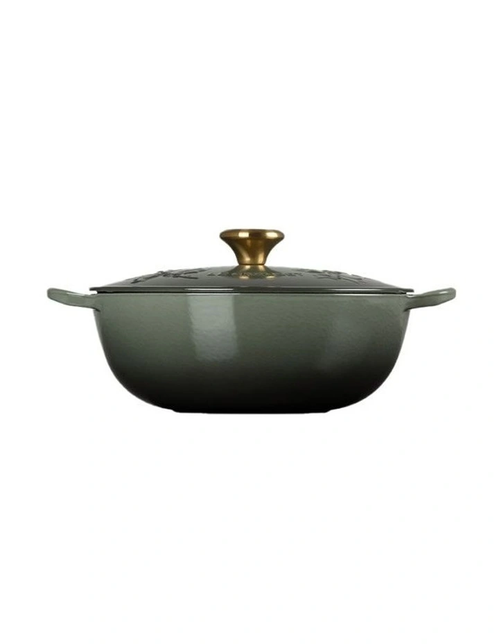Chef's Oven Holly Gold Knob 26cm in Thyme image 1