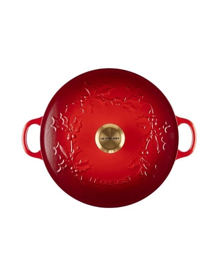 Chef's Holly Oven 26cm in Cerise Gold Knob image 2