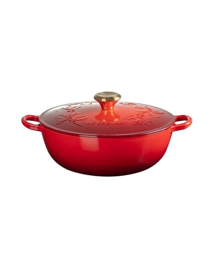 Chef's Holly Oven 26cm in Cerise Gold Knob image 3