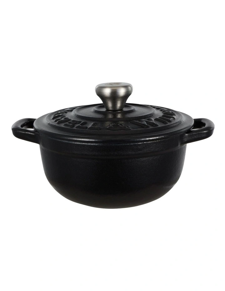 Cast Iron Cocotte 9.5cm/260ml in Black image 1