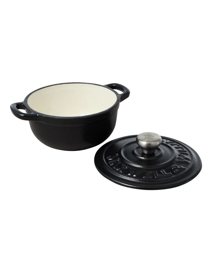 Cast Iron Cocotte 9.5cm/260ml in Black image 2