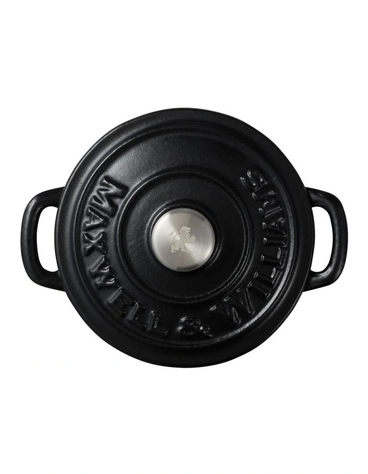 Cast Iron Cocotte 9.5cm/260ml in Black image 3