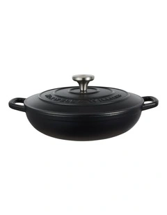 Cast Iron Braiser 27cm/3.3L in Black