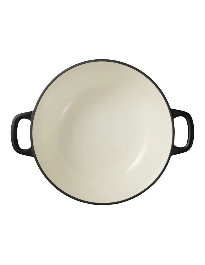 Cast Iron Round Casserole 28cm/6.2L in Black image 4