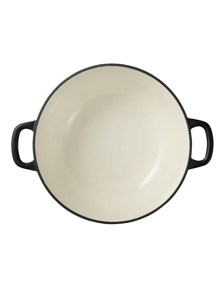 Cast Iron Round Casserole 28cm/6.2L in Black image 4