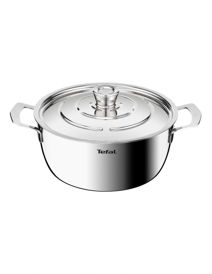 Emotion  Gourmet Induction Uncoated Dutch Oven 24cm in Stainless Steel Uncoat image 1