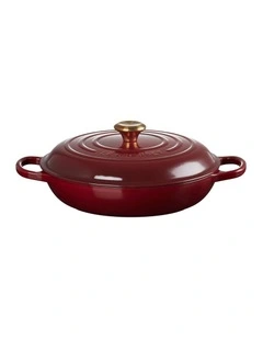 Signature 30cm/3.2Lt Shallow Casserole Dish in Garnet