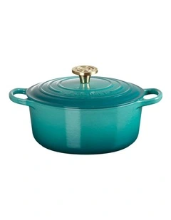 Signature Round Casserole 24cm Bleu Riviera