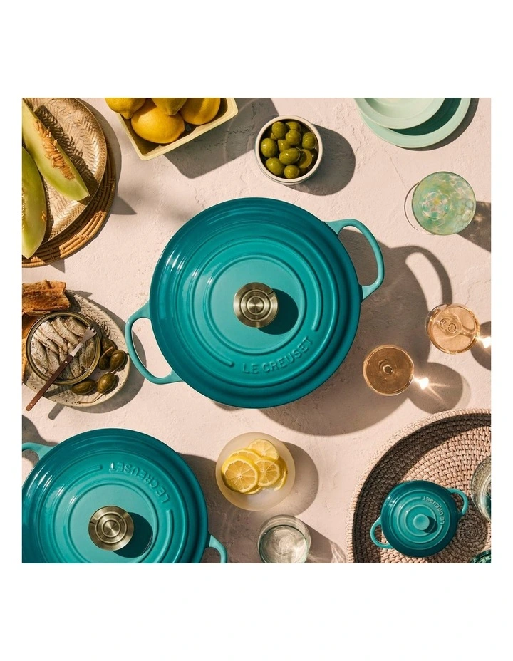 Signature Round Casserole 28cm Bleu Riviera image 2