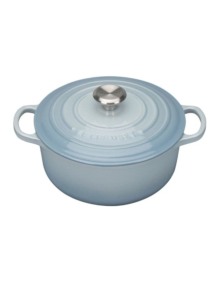 Signature 20cm Cast Iron Round Casserole Blue image 1