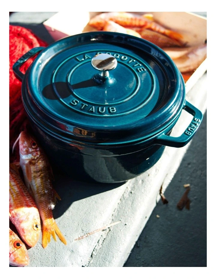 Round Cocotte 20cm/2.2L in Sea Blue/Green image 3