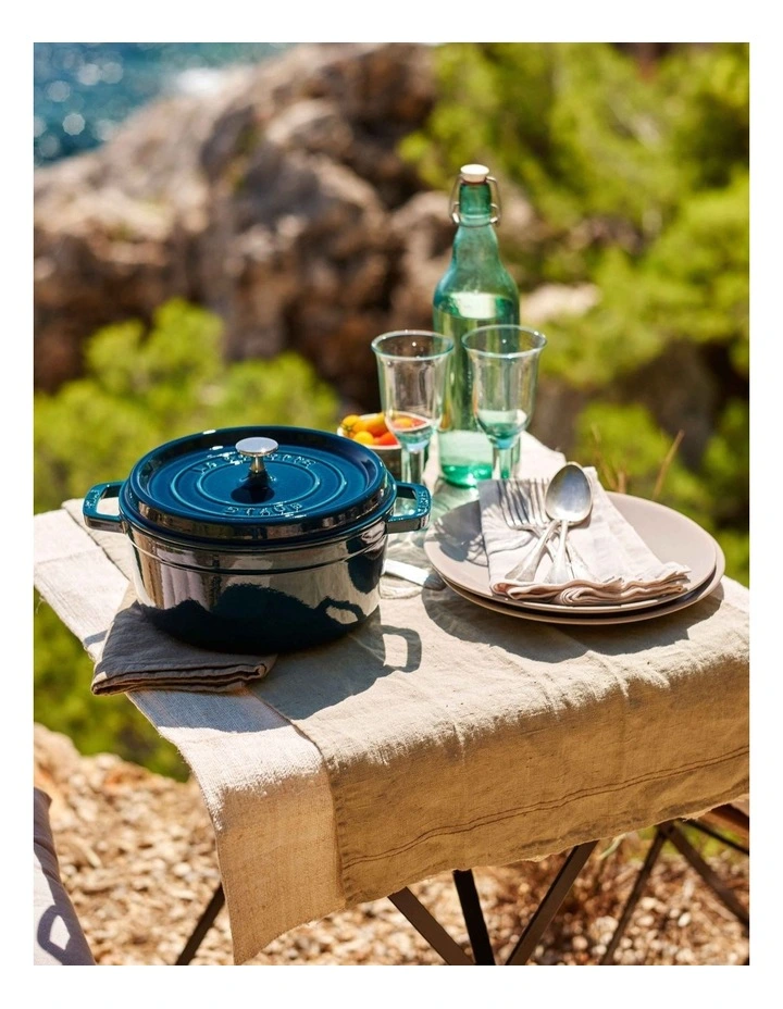 Round Cocotte 20cm/2.2L in Sea Blue/Green image 5