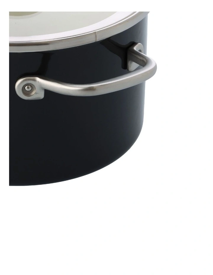 Artisan Steel Core Enamel Covered Casserole 24cm/6L in Black image 3