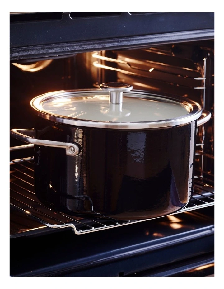 Artisan Steel Core Enamel Covered Casserole 24cm/6L in Black image 4