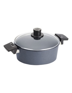 Woll Diamond Lite Induction Casserole with Lid 24cm 4L in Black