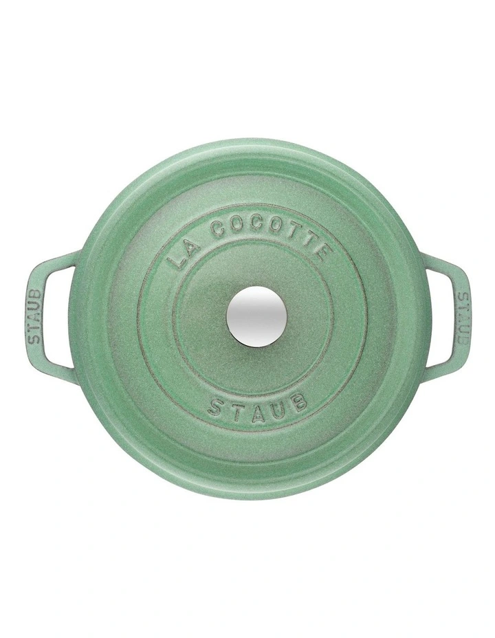 Round Cocotte 24cm in Sage Green image 6
