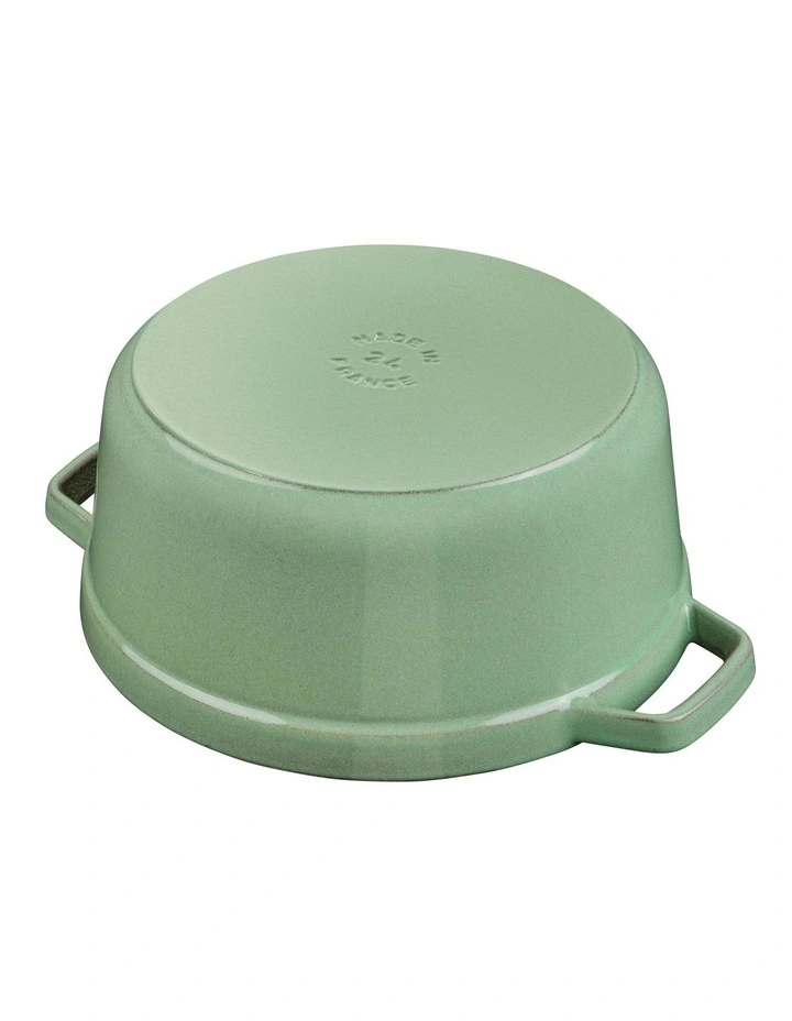 Round Cocotte 24cm in Sage Green image 7