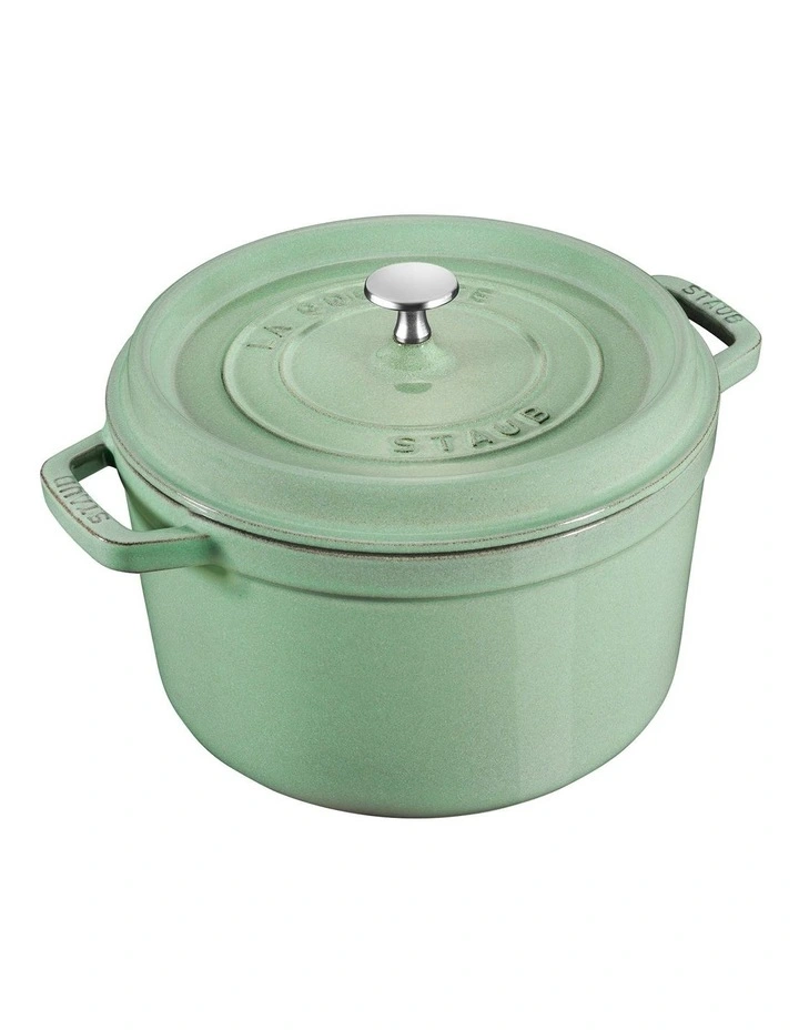 Round Cocotte 28cm in Sage Green image 1