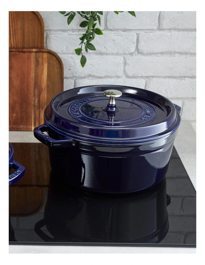 Round Cocotte 28cm in Dark Blue image 5