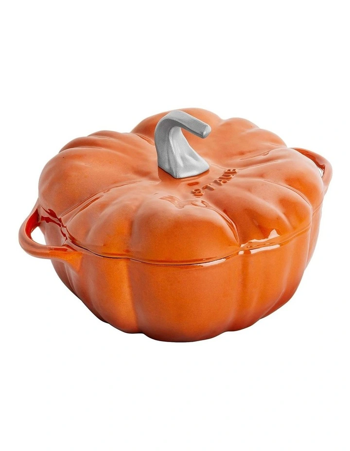 Pumpkin cast Iron Cocotte 24cm in Orange image 1