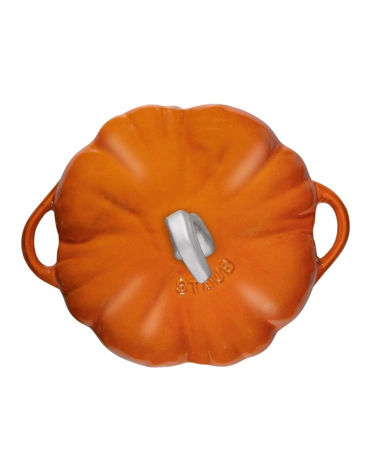 Pumpkin cast Iron Cocotte 24cm in Orange image 5