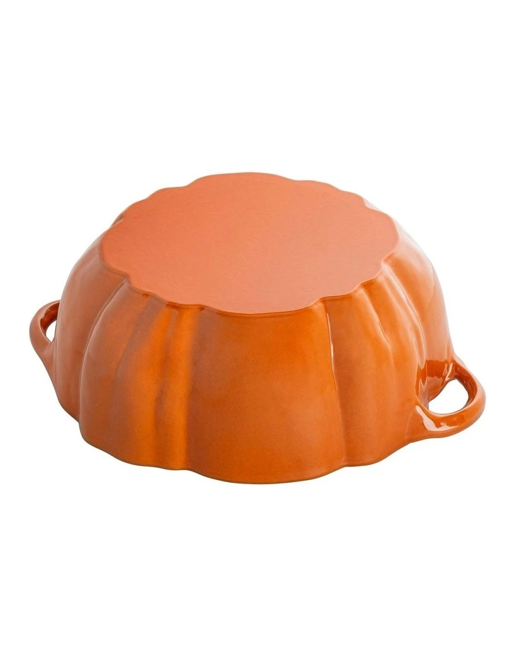 Pumpkin cast Iron Cocotte 24cm in Orange image 6