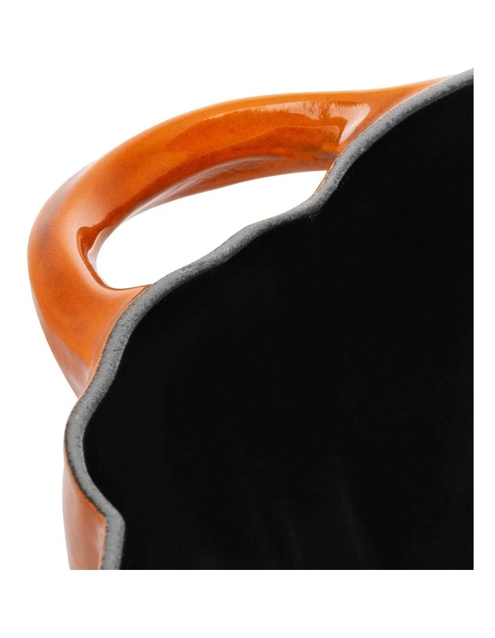 Pumpkin cast Iron Cocotte 24cm in Orange image 7