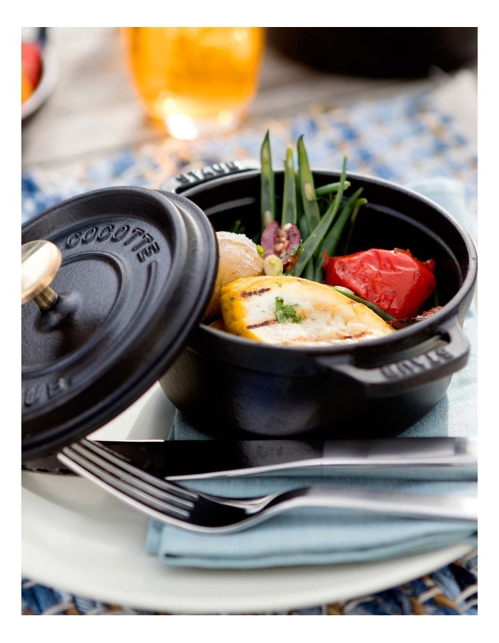 Staub Round Cocotte 18cm/1.7L in Black | MYER