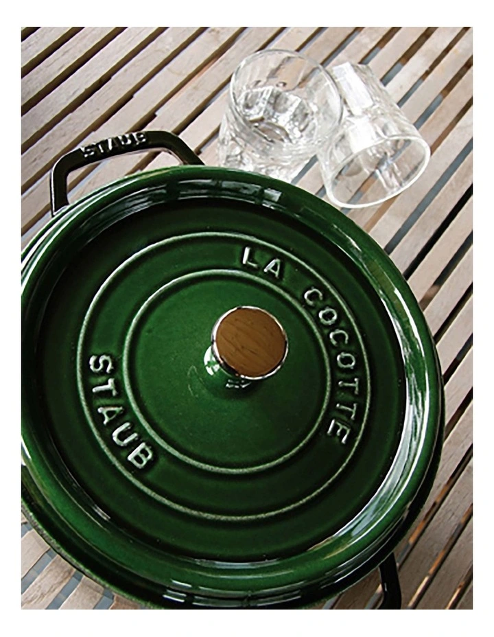 Round Cocotte Basil 28cm/6.7L in Green image 7