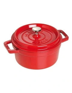 Round Cocotte in Cherry Red