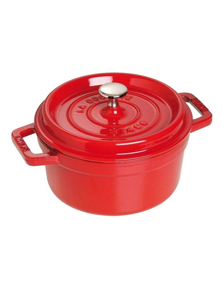 Round Cocotte in Cherry Red image 1