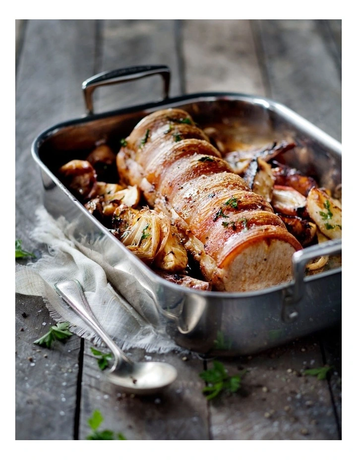 Classic 3-Ply Stainless Steel Rectangular Roaster 35cm image 4