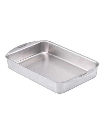 Clad Ovenware Rectangular Roasting Pan in Stainless Steel