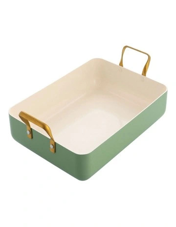 Roaster 35x25.7cm PFAS-free ceramic non-stick in Sage