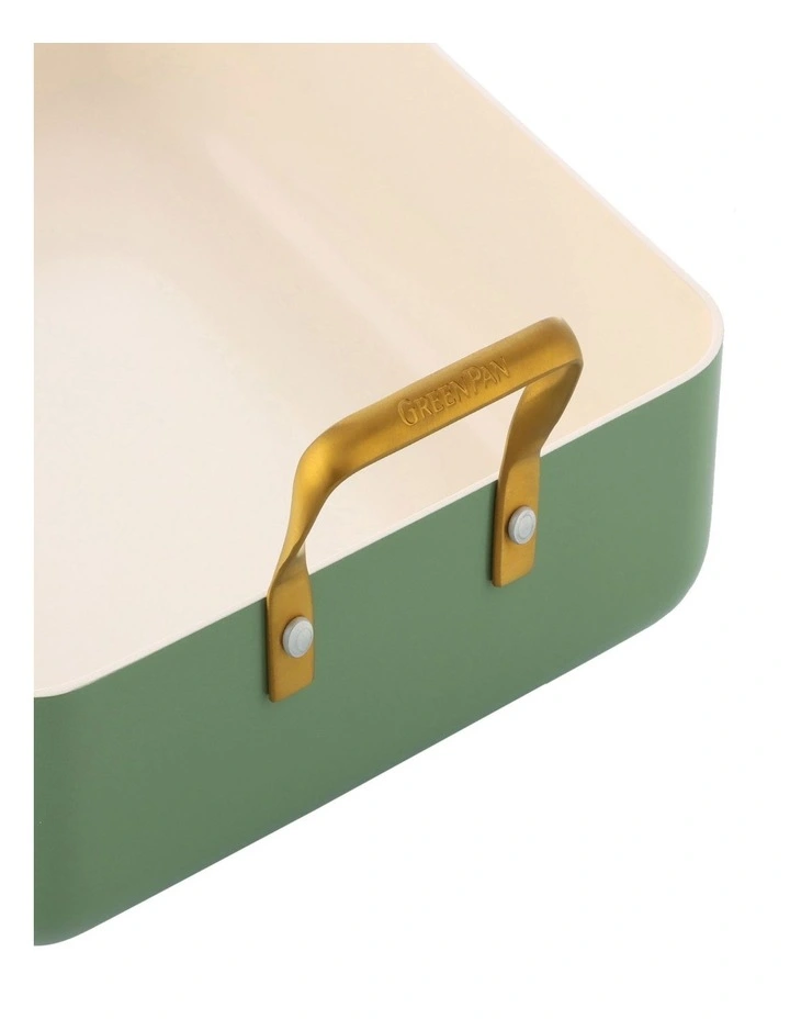 Roaster 35x25.7cm PFAS-free ceramic non-stick in Sage image 6