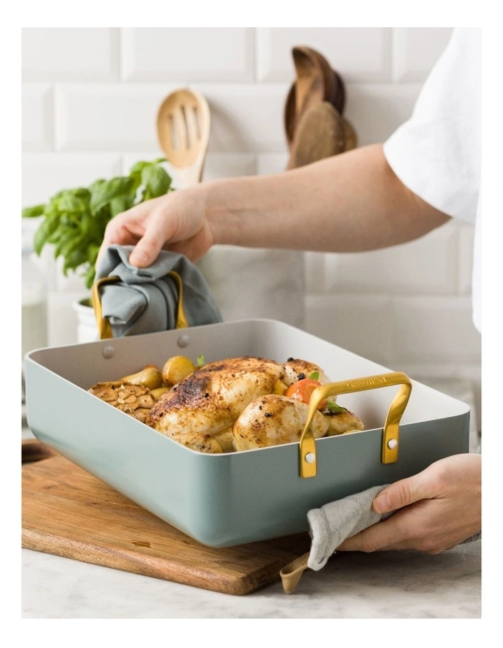 Roaster 35x25.7cm Smokey Blue PFAS-free image 3
