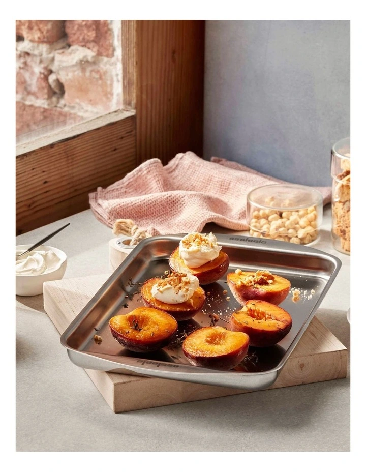 Clad Ovenware Stainless Steel Baking Sheet 23cm x 32cm x 2.5cm image 2
