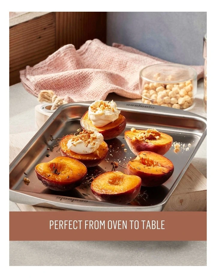 Clad Ovenware Stainless Steel Baking Sheet 23cm x 32cm x 2.5cm image 5